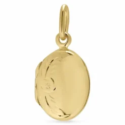 12 x 15 mm medaljon i forgyldt sølv