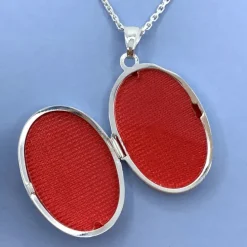 20 x 25 mm medaljon vedhæng i sølv