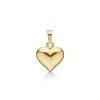 10 x 10 mm Støvring Design hjerte vedhæng i 8 karat guld