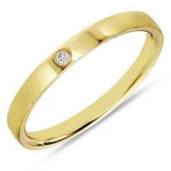 Alliancering i 9 karat guld 0,015 ct