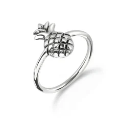 Ananas ring i sølv