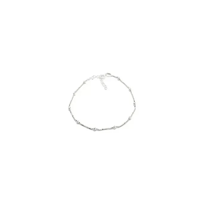 Ankelkæde i sølv x 1,0 mm