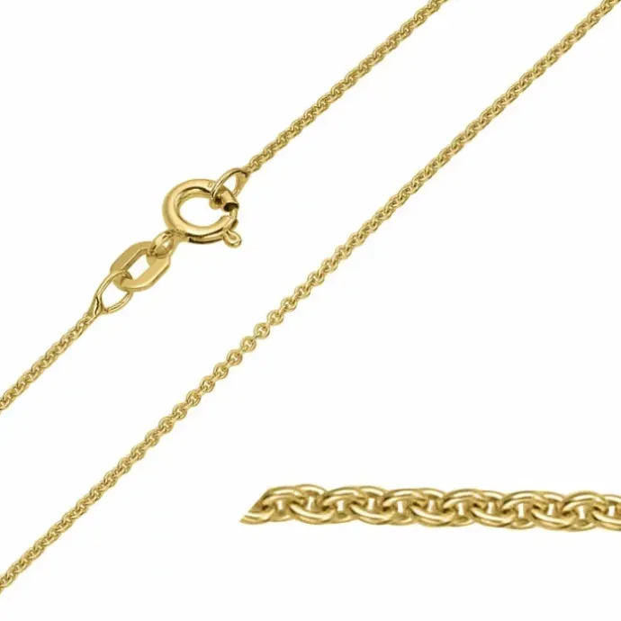 Ankerkæde i 8 karat guld 21 cm x 1,2 mm