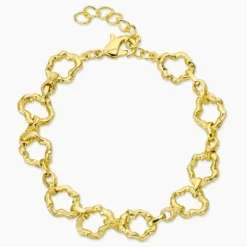 Armbånd i forgyldt messing
