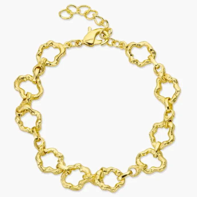 Armbånd i forgyldt messing