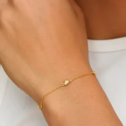 Armbånd i forgyldt sølv 16 plus 3 cm x 3,75 mm