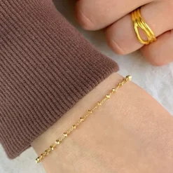 Armbånd i forgyldt sølv x