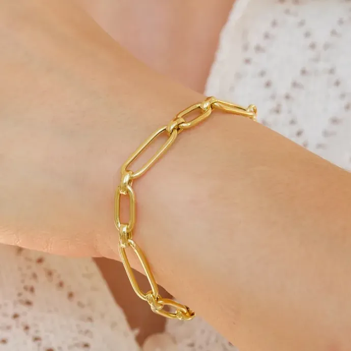Armbånd i forgyldt sølv x 6,3 mm