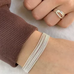 Armbånd i sølv x 1,05 mm x 7