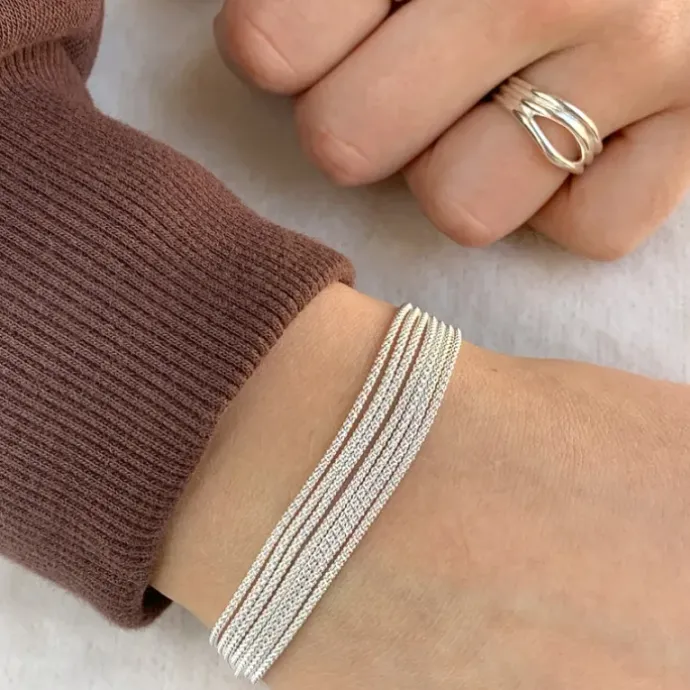 Armbånd i sølv x 1,05 mm x 7