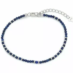 Armbånd med lapis og hematite.