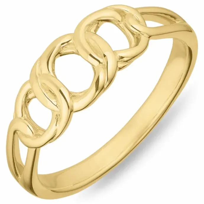 Bismarck ring i forgyldt sølv