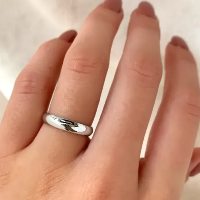 Blank ring i sølv