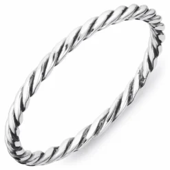 Blank Simple Rings ring i oxideret sterlingsølv