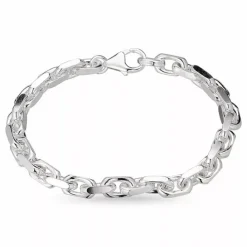BNH Anker facet armbånd i sølv 17 cm x 6,5 mm