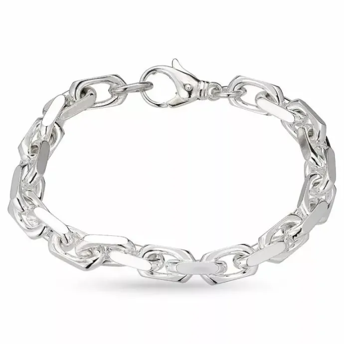 Bnh anker facet armbånd i sølv 18,5 cm x 7,9 mm