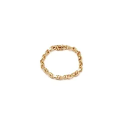 BNH Anker facet armbånd i 8 karat guld 21 cm x 6,0 mm