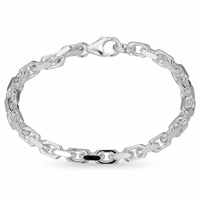 BNH Anker facet armbånd i sølv 18,5 cm x 5,6 mm