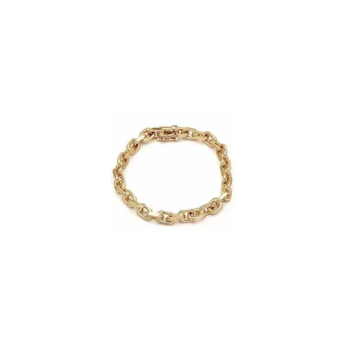 BNH Anker facet armbånd i 8 karat guld 18,5 cm x 5,0 mm