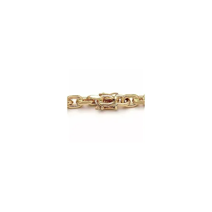 BNH Anker facet armbånd i 8 karat guld 18,5 cm x 5,0 mm