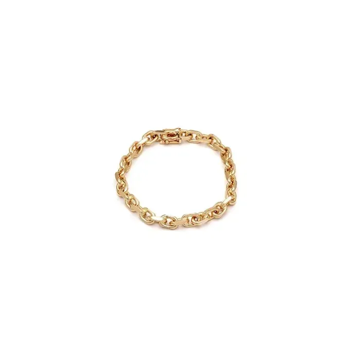 BNH Anker facet armbånd i 8 karat guld 23 cm x 5,0 mm