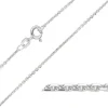 BNH Anker facet armbånd i 14 karat hvidguld 21 cm x 1,3 mm