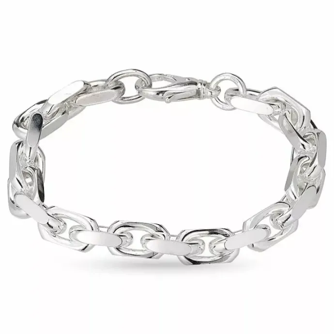 BNH Anker facet armbånd i sølv 17 cm x 9,0 mm