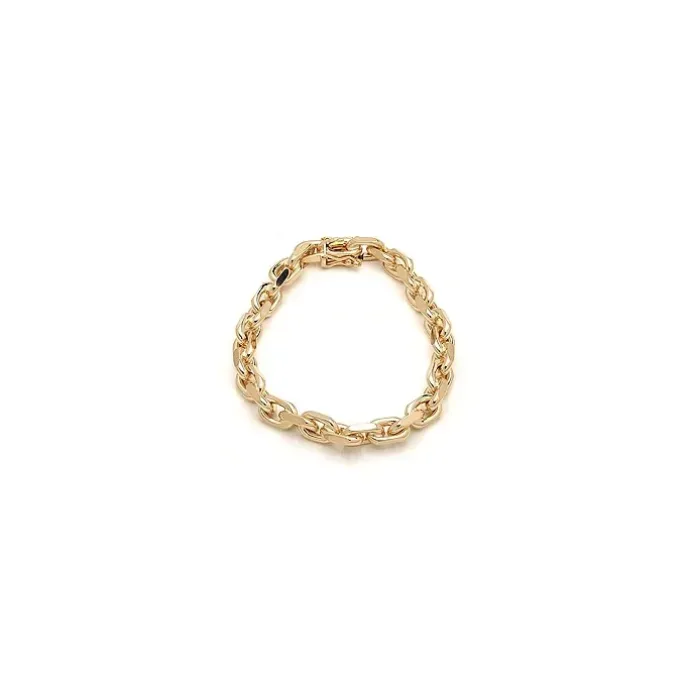 BNH Anker facet armbånd i 8 karat guld 23 cm x 7,0 mm