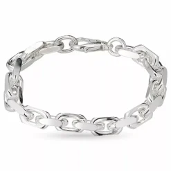 Bnh anker facet armbånd i sølv 18,5 cm x 9,0 mm