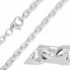 Bnh anker facet armbånd i sølv 21 cm x 3,0 mm