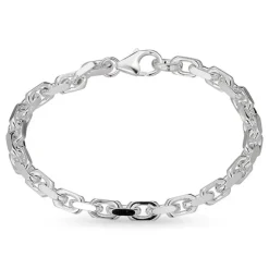 BNH Anker facet armbånd i sølv 17 cm x 5,7 mm