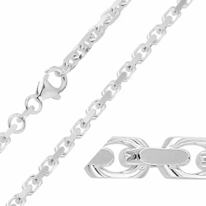 BNH Anker facet armbånd i sølv 17 cm x 2,6 mm