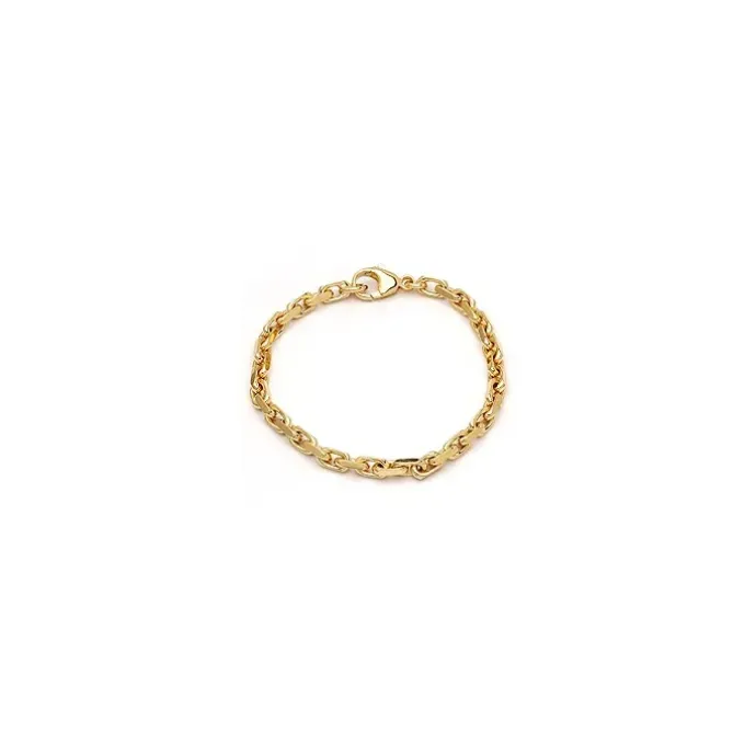 BNH Anker facet armbånd i 14 karat guld 18,5 cm x 5,0 mm
