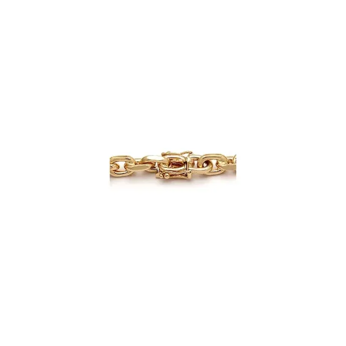 BNH Anker facet armbånd i 8 karat guld 21 cm x 7,5 mm