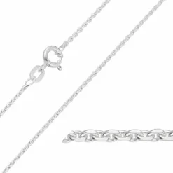 BNH Anker facet armbånd i sølv 17 cm x 1,3 mm