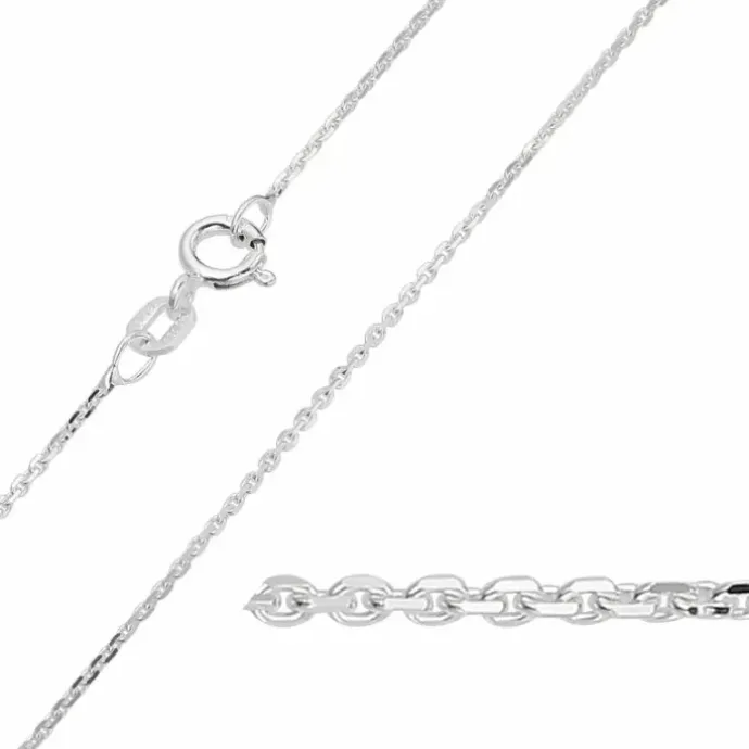 BNH Anker facet armbånd i sølv 17 cm x 1,1 mm