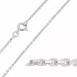 BNH Anker facet armbånd i sølv 21 cm x 1,35 mm