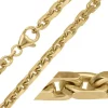BNH Anker facet armbånd i 8 karat guld 21 cm x 4,5 mm