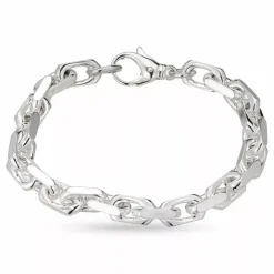 BNH Anker facet armbånd i sølv 21 cm x 7,8 mm