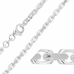 BNH Anker facet halskæde i sølv 50 cm x 2,6 mm
