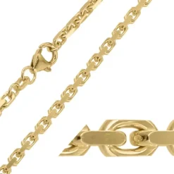 BNH Anker facet halskæde i 8 karat guld 55 cm x 2,8 mm