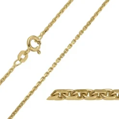 BNH Anker facet halskæde i 14 karat guld 55 cm x 1,3 mm