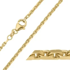 BNH Anker facet halskæde i 8 karat guld 45 cm x 2,0 mm