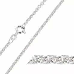 BNH anker rund armbånd i sølv 18,5 cm x 2,3 mm