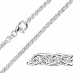BNH anker rund armbånd i sølv 21 cm x 3,1 mm