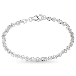 BNH anker rund armbånd i sølv 21 cm x 4,0 mm