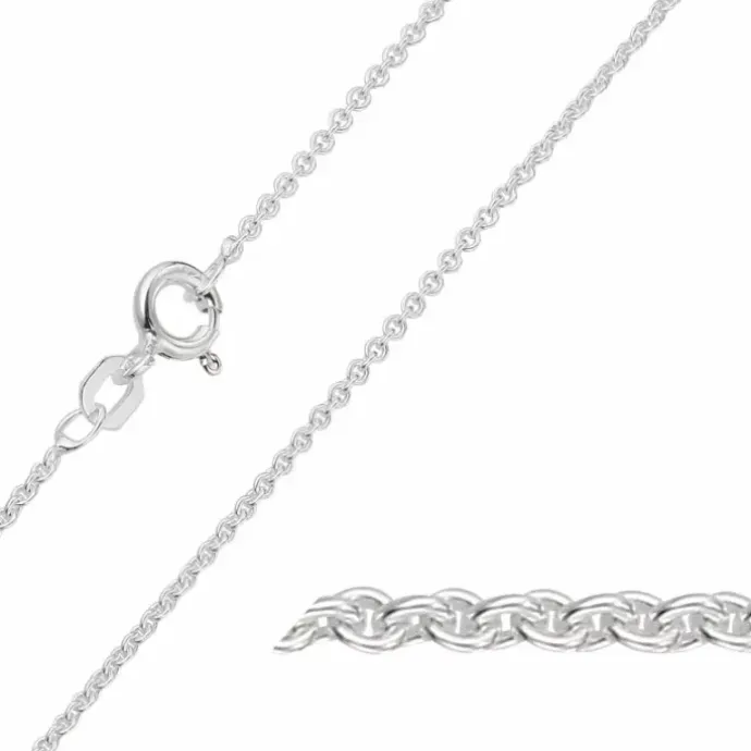 BNH anker rund armbånd i sølv 18,5 cm x 1,5 mm