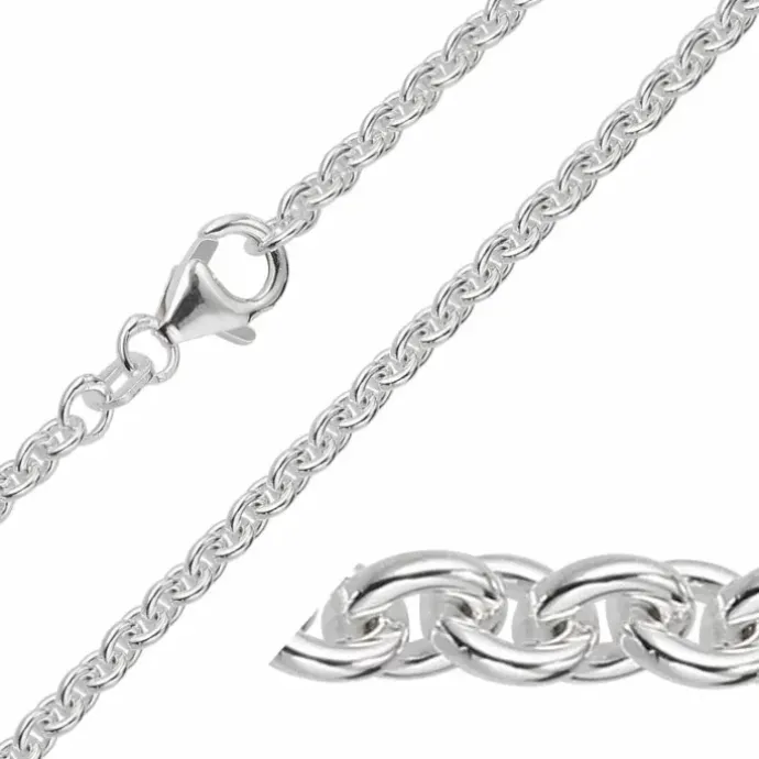 BNH anker rund armbånd i sølv 17 cm x 2,3 mm