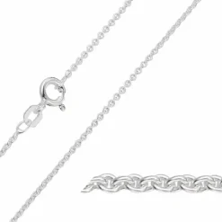 BNH anker rund armbånd i sølv 17 cm x 1,5 mm
