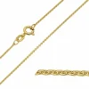 BNH anker rund halskæde i 14 karat guld 55 cm x 1,2 mm